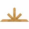Ekena Millwork Saratoga Rough Sawn Timber Gable Bracket, Western Red Cedar, 48"W x 24"H x 2"D x 4"F, 12/12 Pitch GBW048X24X0204SAR00RWR - alternate 1